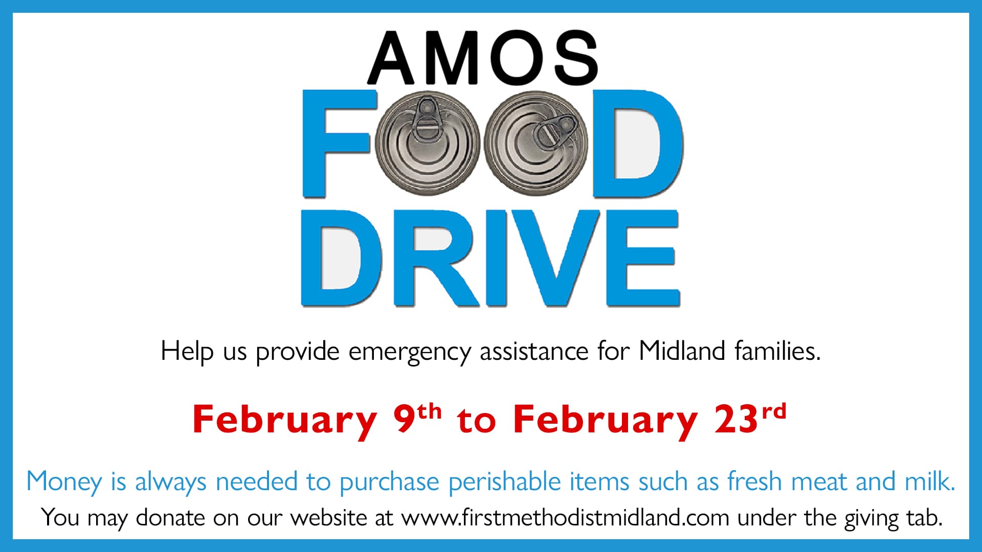 AMOS 2025 Food Drive