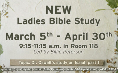 New Ladies Bible Study